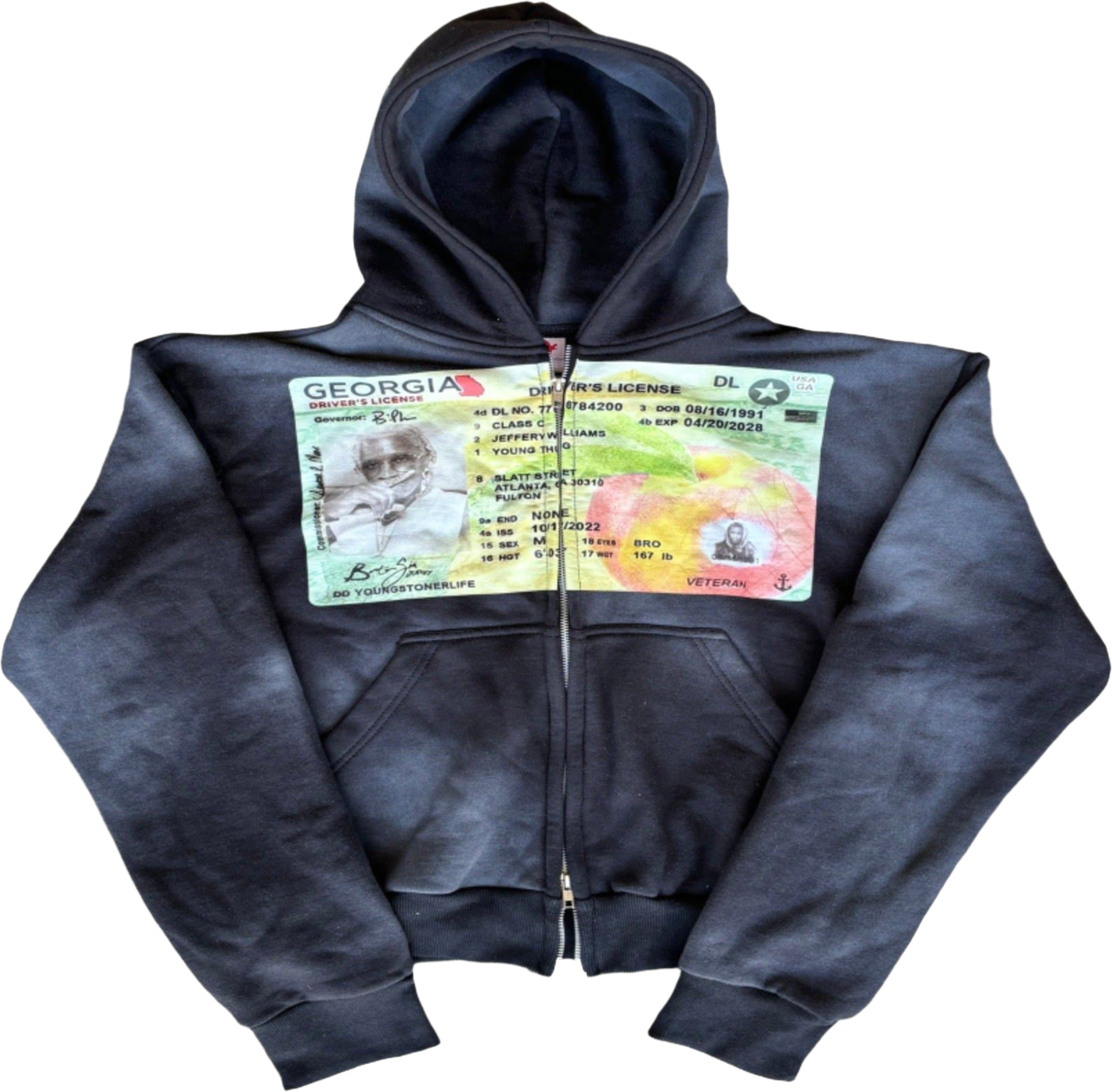 "YOUNG THUG" ZIP UP HOODIE