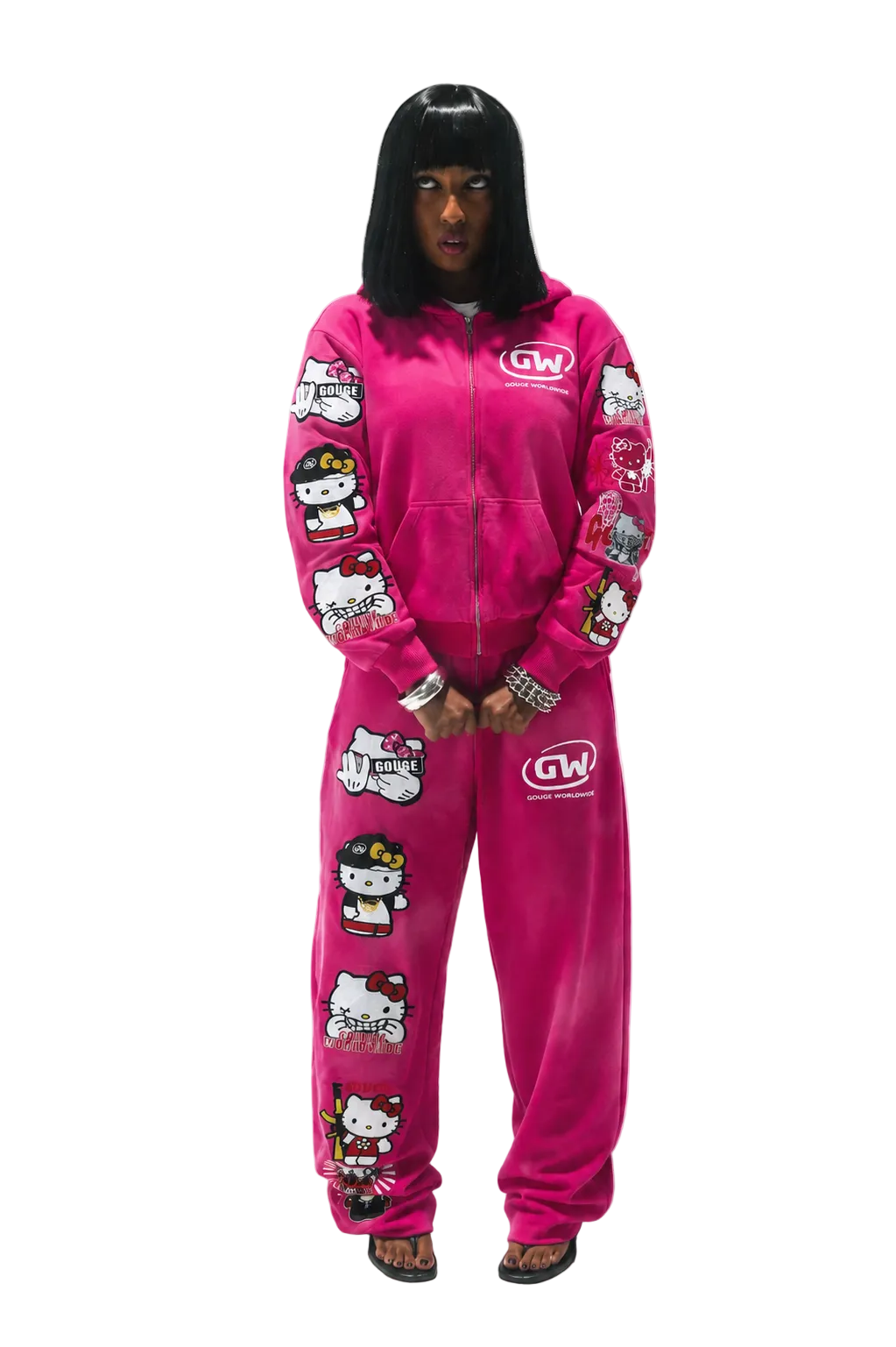 HK3 SWEATSUIT PINK