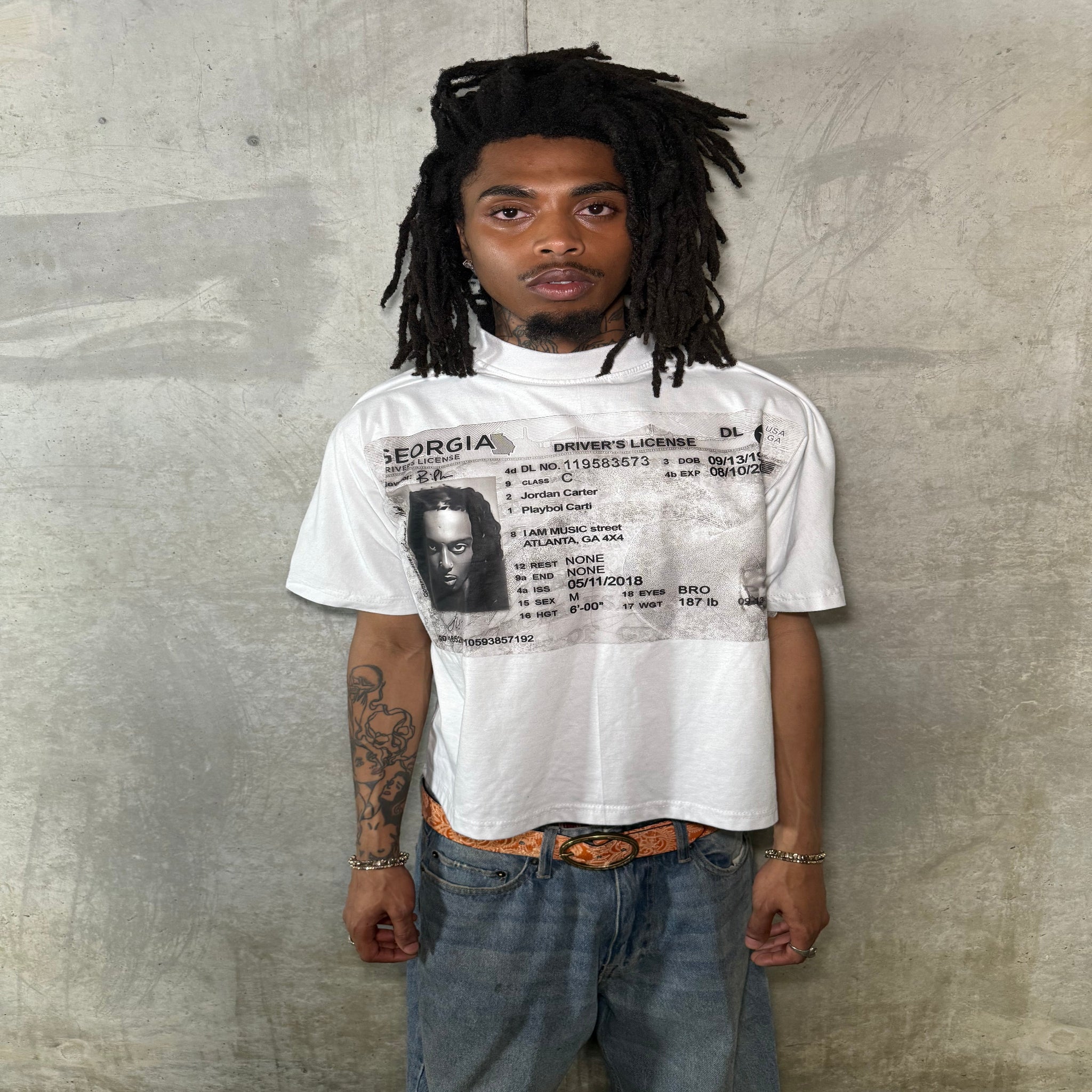 WHITE CARTI TEE