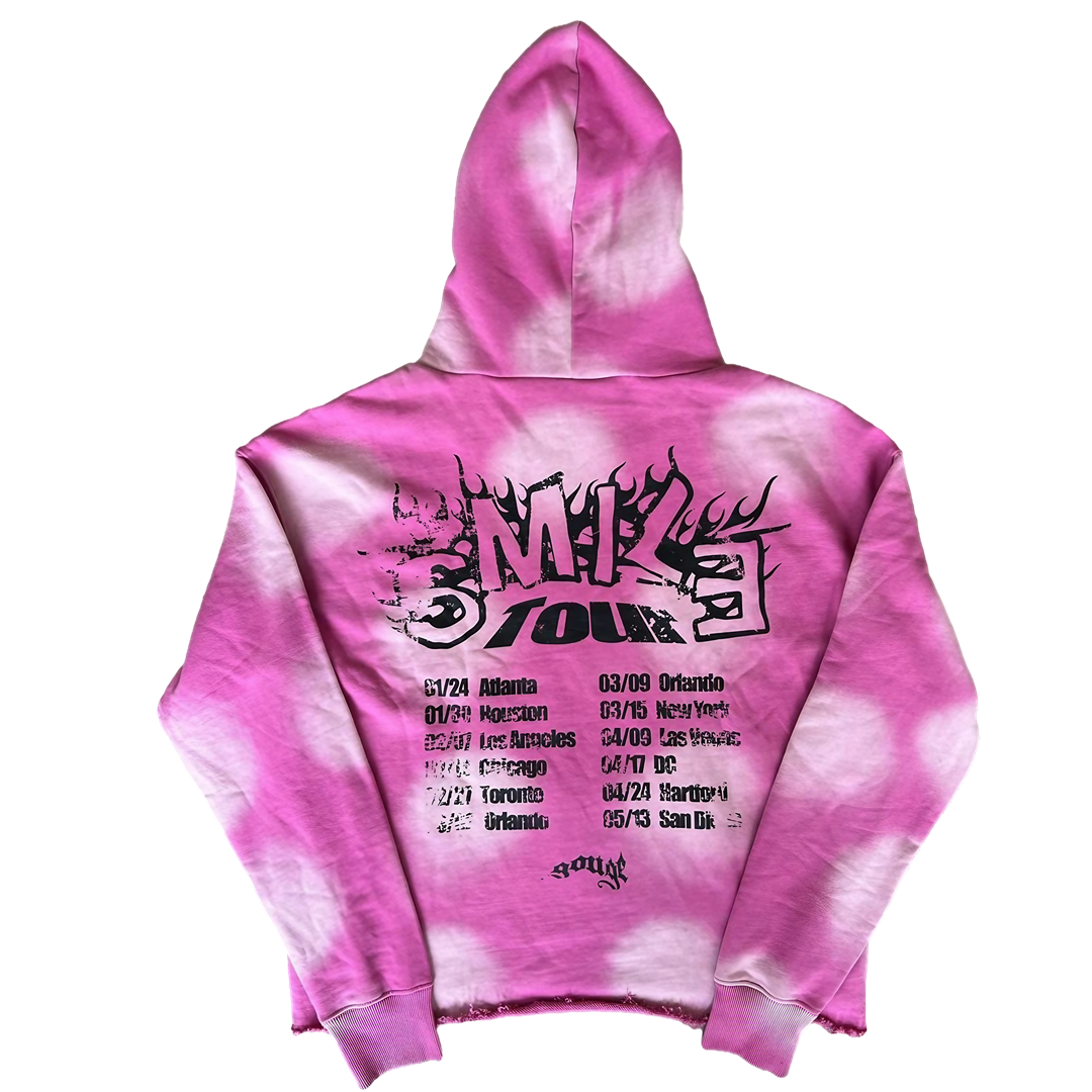 SMILEY HOODIE PINK