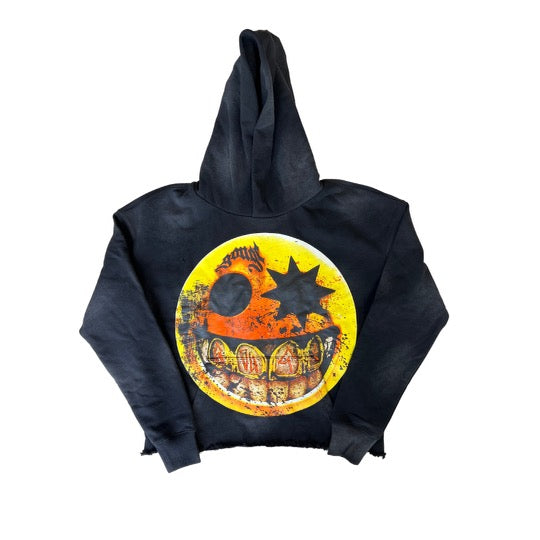 SMILEY HOODIE BLACK